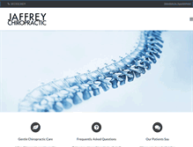 Tablet Screenshot of jaffreychiropractic.com